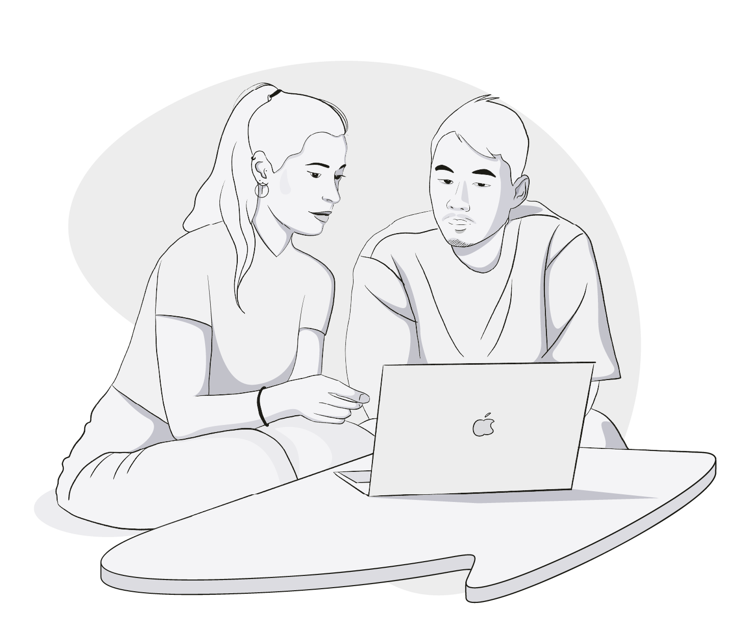 Illustration de Marion et Anthony, cofondateurs de Hops Agency